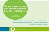 De warmtepomp, een niet te onderschatten potentieel in Brussel...Monitoring van een WP lucht-water (AJ TECH/ARKTEOS ZURAN 100) die gebruikmaakt van een injectiecyclus met compressor