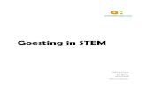 Goesting in STEM (werktitel) · 2015. 5. 12. · motivatie, de betrokkenheid en het zelfvertrouwen van de leerlingen. De onderlinge dialoog en discussies die daarbij ontstaan, kunnen