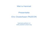 Wat is Hamnet Presentatie Eric Oosterbaan PA2EON€¦ · PA2EON – Hamnet Zuid-Oost Nederland 31 Zeer geringe kosten 85-125 euro voor Wifi antenne. Kan gekoppeld worden aan de meeste