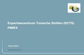 Expertisecentrum Toxische Stoffen (ECTS) PIMEX · 2019. 6. 17. · •Preventiemedewerker . Fluorescentie methodieken . Risicocommunicatie, Arbo toolkit . Moerdijk, betrokkenheid