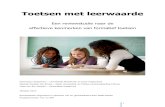 Toetsen met leerwaarde - Dominique Sluijsmans · 2019. 2. 2. · Nederlandse onderwijs. Het uitvoeren van de review was ook een complex en soms teleurstellend ... projectleider van