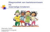 Diagnostiek van taalstoornissen bij meertalige kinderen · Ouderprogramma waarmee ouders leren over meertaligheid en de mogelijkheden om hun kinderen meertalig op te voeden. Project