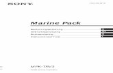 Marine Pack · 2018. 11. 14. · 3-862-538-31 (1) Marine Pack Bedienungsanleitung Gebruiksaanwijzing Bruksanvisning Instruzioni per l‘uso ©1998 by Sony Corporation MPK-TRV3 D NL