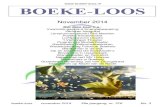 New BOEKE LOOS · 2018. 1. 24. · boeke-loos november 2014 36e jaargang, nr. 376 blz. 7 Verder: Nieuws uit de Dorpsraad (21 oktober 2014) Ben Bel vraagt naar onze betrokkenheid bij