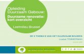 Opleiding Duurzaam Gebouw - Leefmilieu Brussel · 2021. 3. 10. · 2 Doelstellingen van de presentatie De 9 thema’s van het duurzaam bouwen in het Brussels Hoofdstedelijk Gewest