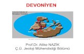 DEVONİYEN - abs.cu.edu.tr 202/851440588_6a_an_devoniyen.pdfKZ'E7 D>Z/ COELENTERATA BRACHIOPODA PELECYPODA GASTROPODA CEPHALOPODA ARTHROPODA BALIKLAR Prolobites delphinus Oxyclymenia