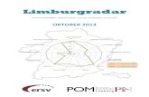 LLiimmbbuurrggrraaddaarr · 2013. 10. 23. · POM-ERSV Limburg 3 Limburgradar editie oktober 2013 1. Limburgradar De Limburg radar toont de %-evolutie van meerdere economische indicatoren