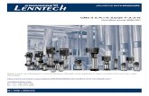 Lenntech · Grundfos Product Center [2018.06.003] Positie Aantal Omschrijving 1 CM5-3 A-R-I-E-AQQE Artikelnr.: Op aanvraag Compacte, betrouwbare, horizontale meertraps centrifugaal