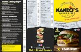 Burgers - Nando's Gyros & BBQ.../Χοτ ντογκ, κρεμμύδι, κέτσαπ, μουστάρδα Chicken ﬁllet, corn, chicken sauce, lettuce /Φιλέτο κοτόπουλο,