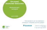 OPLEIDING DUURZAME GEBOUWEN - Bruxelles Environnement · 2021. 3. 10. · OPLEIDING DUURZAME GEBOUWEN Het standpunt van de installateur: ontwerp en integratie van het systeem WARMTEPOMP: