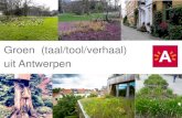 Groen (taal/tool/verhaal) uit Antwerpen… · 2016. 10. 28. · 1HWN01 Antwerpen is een duurzame stad Actieplannen luchtkwaliteit en geluid Beleidsnota duurzame stad