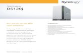 DiskStation DS120j - Synology 2019. 10. 15.¢  voor iedereen De Synology DiskStation DS120j is een voordelige