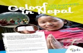in Nepal / 14 · tot geloof zijn gekomen, maar ook voor leidinggevenden in de kerk. auline Pauline van Ooijen is in het voorjaar van 2013 door de GZB naar Nepal uitgezonden. Pauline: