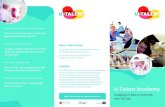 Folder 3luik U-Talent...Pascalle Fijnnvandraat - Leidsche Rijn College “Je wordt hier meer uitgedaagd dan op school.” U-Talent Academy Uitdaging in bèta en techniek voor 5/6 vwo