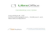 Inhoudsopgaven, indexen en literatuurlijsten · 2018. 8. 12. · Inhoudsopgaven, indexen en literatuurlijsten | iii. ... LibreOffice > Voorkeuren Toegang tot instellingsopties Klik