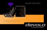 43750 installposter 500WiFi 148x105 0617 SK 01...Eerste stap: Steek de dLAN® 500 duo adapter in het stopcontact en sluit deze met bijgevoegde LAN-kabel aan op uw router. Primeros