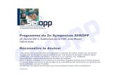Programme du 2e Symposium SEROPPosteopathie-perinatale-pediatrique.com/pdf/Power... · 2011. 3. 16. · de Recherche à URASO Lille "Donner les bases scientifiques indispensables