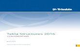 Tekla Structures 2016...De Handleiding licentiebeheerder bevat specifieke instructies over hoe u de Tekla Structures-licentieserver kunt installeren en beheren en over het lenen van
