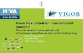 Gaan flexibiliteit en innovativiteit samen?€¦ · 30-1-2013 3 Hoe staan verschillende soorten arbeidsflexibiliteit tegenover het innovatief gedrag van werknemers Arbeidsflexibiliteit