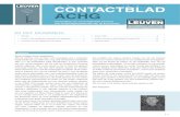 JUlI 2012 Afgiftekantoor: Leuven X ContaCtblad aCHG · 2012. 12. 7. · The general aim of the BELFRAIL cohort study (BFC80+) is to study the dynamic interaction between health, frailtyand