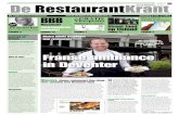 De RestaurantKrant VOOR RESTAURANTS - Anne-Marieannemarievanleggelo.com/wp-content/uploads/2016/08/... · 2016. 8. 26. · restaurants met 1 ster en één met 2 sterren. De actie