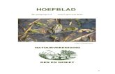 HOEFBLAD · 2012. 3. 11. · Fraaie exemplaren zwarte trilzwammen op dood hout en later ook mooie gele trilzwammen zagen we meerdere keren. De tocht bood mooie en afwisselende vergezichten,