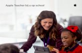 Apple Teacher bij u op school...Plan een event waar leerkrachten de tijd krijgen om in te loggen en te werken aan het verdienen van badges. Het is soms lastig om tijd vrij te maken
