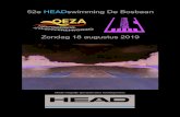 52e HEADswimming De Bosbaan - Oeza · 2 52e editie HEADswimming De Bosbaan Programma zondag 18 augustus 2019 VOORWOORD 3 ... PROGRAMMA 2 – 10:05 UUR 4000M VRIJE SLAG DAMES JEUGD,