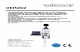 DEM202 - Eleshop · 2018. 10. 21. · DEM202 V. 04 – 17/10/2016 4 ©Velleman nv 4. Features normal and peak mode max and min measurements over-range display manual and automatic