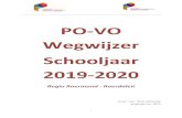 Aanpassing bij wegwijzer PO-VO 2019-2020...Voor u ligt “De Wegwijzer schooljaar 2019-2020”, een kader stellende handleiding voor een afgestemde overgang van PO naar VO. Deze is