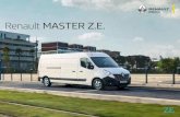 Renault MASTER Z.E.Dankzij de nieuwe motor van 57 kW en de batterij Z.E. 33 van de nieuwe generatie heeft het voertuig in reële gebruiksomstandigheden een rijbereik van 120 km(1).