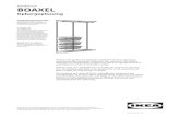 BOAXEL - IKEA82,4 + 82,4 +82,4 = 247,2 cm. De montagerail kan op de exacte breedte worden afgezaagd. Als je de montagerail niet gebruikt, moet je de breedte van de planken of de andere