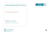 Handleiding UEA-service - Public Procurement...Ondersteuning is niet aansprakelijk voor om het even welke vorm van schade, noch voor enig ander nadeel van welke aard ook betreffende