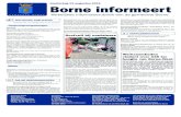 donderdag 13 augustus 2015 Borne informeert · 2017. 1. 16. · donderdag 13 augustus 2015 Borne informeert Gemeente Borne Wekelijkse informatierubriek van de gemeente Borne Wettelijke