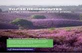 TOP 10 HEIDEROUTES · 2021. 7. 28. · 7 TOP 10. Bezoekerscentrum Veluwezoom EER BEZOEERSINORMATIE Startpunt ... uitzicht te laten genieten, ook zij die afhankelijk zijn van scootmobiel
