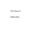 PTA Havo-4 2020-2021 - Nehalennia · PTA Havo-4 2020-2021 . Studeren in de Tweede Fase: H4, H5, V4, V5 en V6 ... VWO-5 25 juni 2021: veldwerkdag Aardrijkskunde VWO-4/VWO-5/HAVO-4
