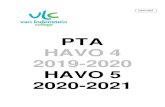 PTA HAVO 4 2019-2020 HAVO 5 2020-2021 - Van Lodenstein...PTA Van Lodenstein College 2019-2021 HAVO Aardrijkskunde periode vorm van de toets: Tv / Tnv Sv / Snv PO / MO tijdsduur in