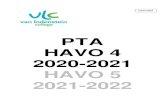 PTA HAVO 4 2020-2021 HAVO 5 2021-2022 - Van Lodenstein€¦ · PTA . HAVO 4 . 2020-2021 . HAVO 5 . 2021-2022 . Definitief . TOELICHTING . ... PTA Van Lodenstein College 2020-2022