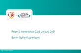Regio & marktanalyse Zuid-Limburg 2021 – Sector ......Zuid-Limburg heeft in samenwerking met 2 andere zorgkantoor regio’s een regionale taskforce. De taskforce komt maandelijks