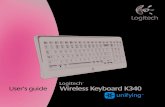 Logitech Userâ€™s guide Wireless Keyboard K340