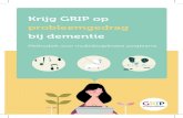 Krijg GRIP op probleemgedrag bij dementie · 2020. 10. 14. · GRIP EN HET EFFECT OP DE MEDEWERKER Probleemgedrag gaat niet alleen de persoon met dementie zelf aan. Het kan ook belastend