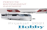 Hobby caravans 2021 Prijslijst