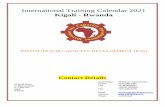 International Training Calendar 2021 Kigali - Rwanda