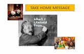 TAKE HOME MESSAGE symposium1