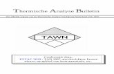 Thermische Analyse Bulletin - TAWN