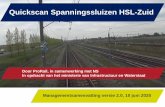 Quickscan Spanningssluizen HSL -Zuid