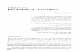 MEXICO 1968: LOS ORÍGENES DE LA TRANSICIÓN