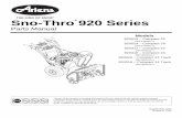 Sno-Thro 920 Series