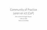 Community of Practice Leren en ict (CoP)