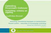 Opleiding Duurzaam Gebouw - Bruxelles Environnement